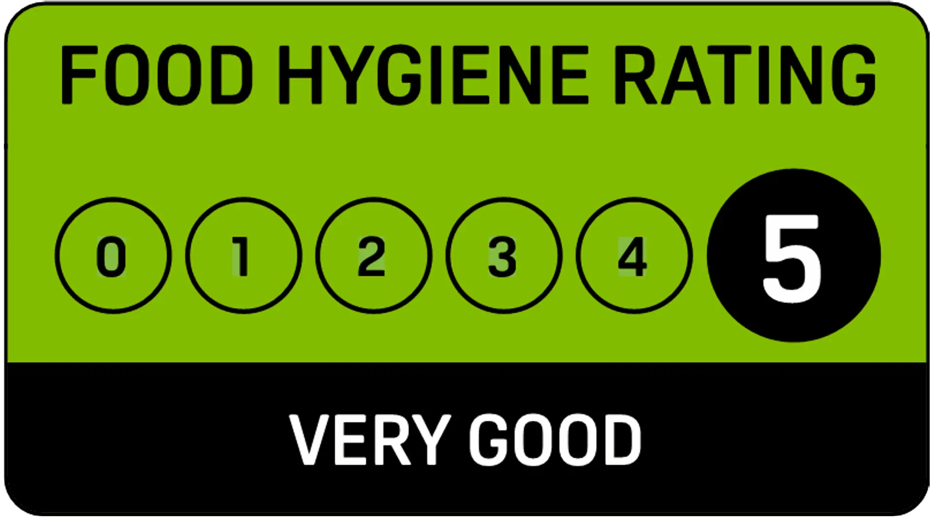 Food Hygiene Rating 5, Very Good