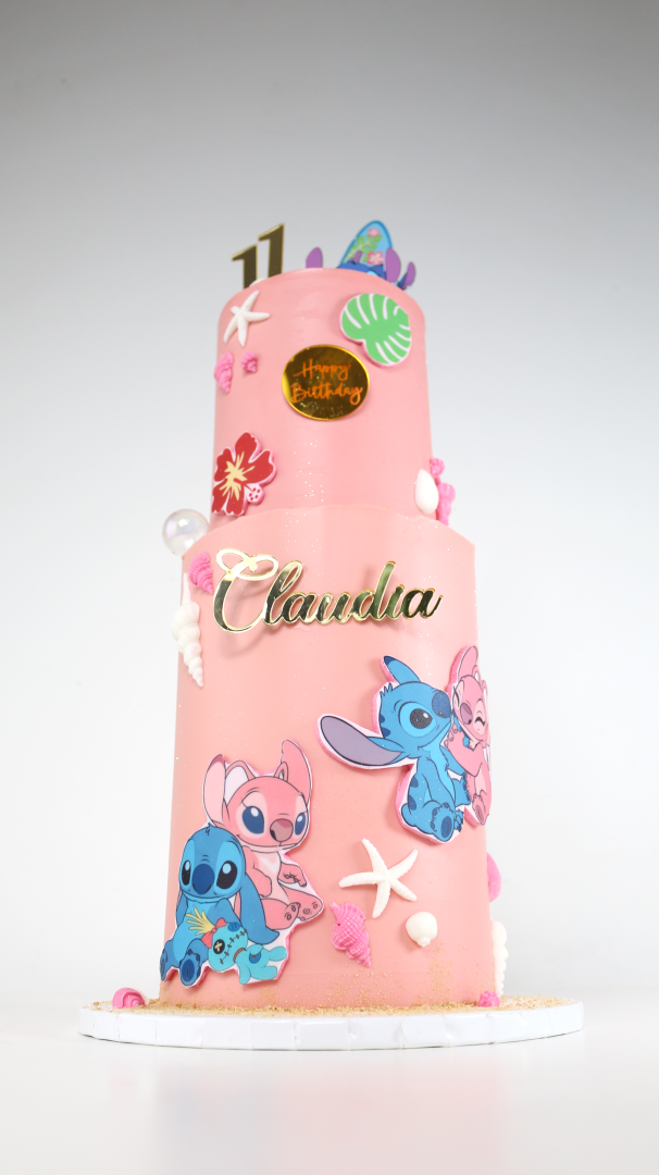 Adventure with Lilo & Stitch cake2