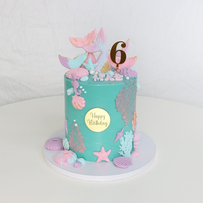 Teal Mermaid, a bespoke Gourmet Cake by Cakes Designs 3NL