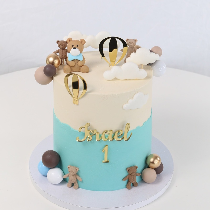 Israel's Balloon Ride, a bespoke Gourmet Cake by Cakes Designs 3NL