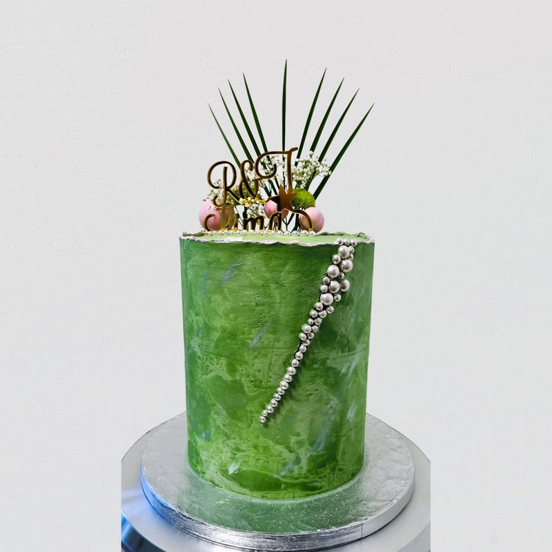 Green Marble, a bespoke Gourmet Cake by Cakes Designs 3NL