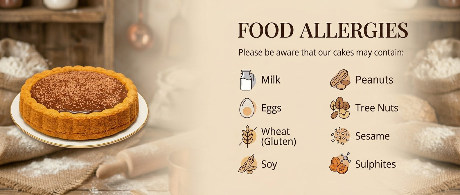 Aviso de alergias alimentares: leite, ovos, trigo, soja, amendoins, frutos de casca rija, sésamo e sulfitos